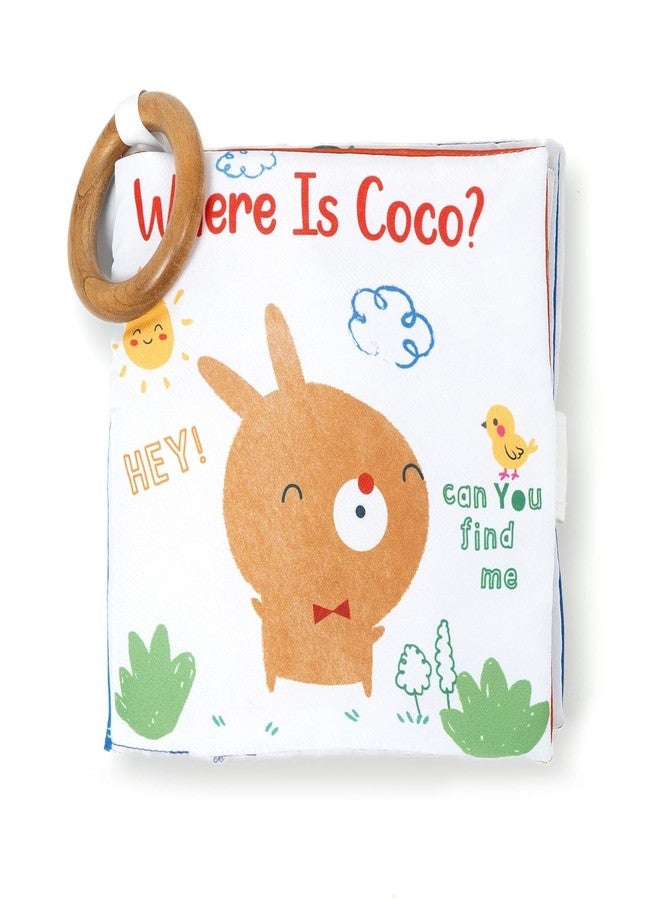 Tidy Sleep Where is Coco Book | Colorful Baby Sensory Book - High Contrast Cloth Book for Newborns 0-12 Months, Vision and Observation Skills Development Ideal Gift for Newborns - Image 1